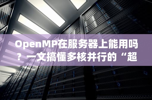 OpenMP在服务器上能用吗？一文搞懂多核并行的“超能力”
