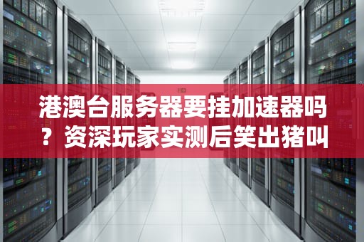 港澳台服务器要挂加速器吗？资深玩家实测后笑出猪叫！