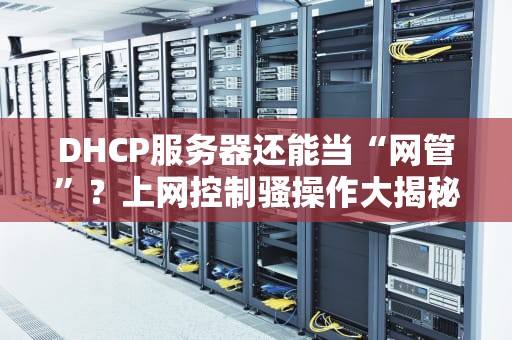 DHCP服务器还能当“网管”？上网控制骚操作大揭秘！