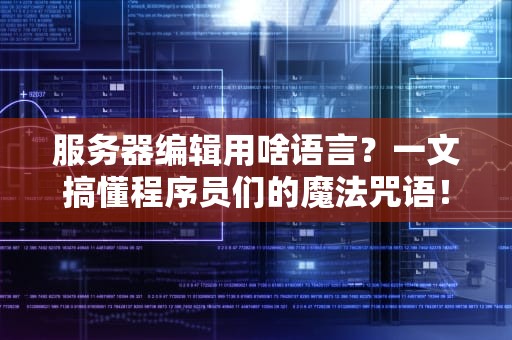 服务器编辑用啥语言？一文搞懂程序员们的魔法咒语！