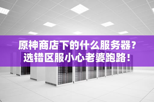 原神商店下的什么服务器？选错区服小心老婆跑路！