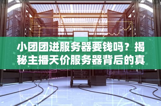 小团团进服务器要钱吗？揭秘主播天价服务器背后的真相！