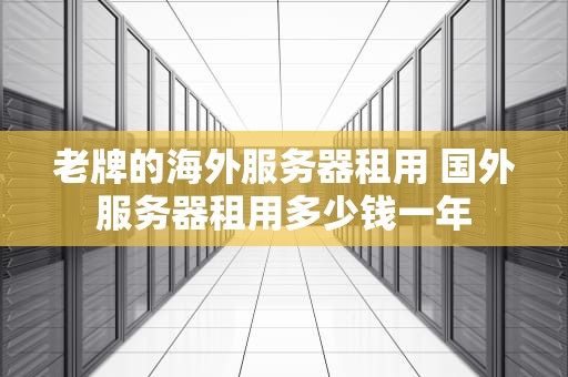 老牌的海外服务器租用 国外服务器租用多少钱一年