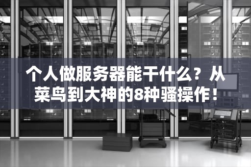 个人做服务器能干什么？从菜鸟到大神的8种骚操作！