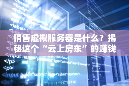 销售虚拟服务器是什么？揭秘这个“云上房东”的赚钱之道！