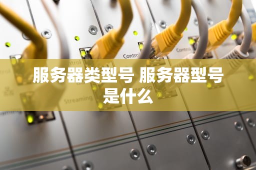 服务器类型号 服务器型号是什么
