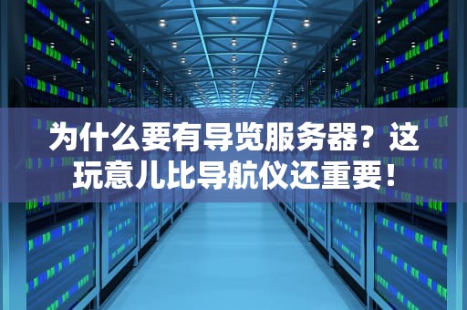 为什么要有导览服务器？这玩意儿比导航仪还重要！