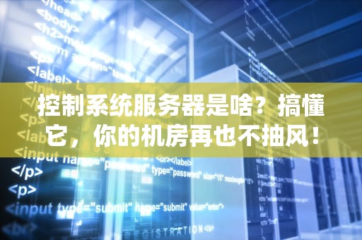 控制系统服务器是啥？搞懂它，你的机房再也不抽风！
