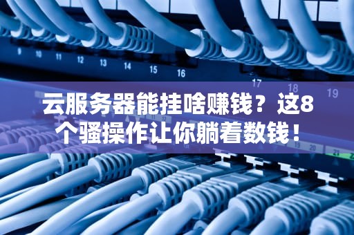 云服务器能挂啥赚钱？这8个骚操作让你躺着数钱！