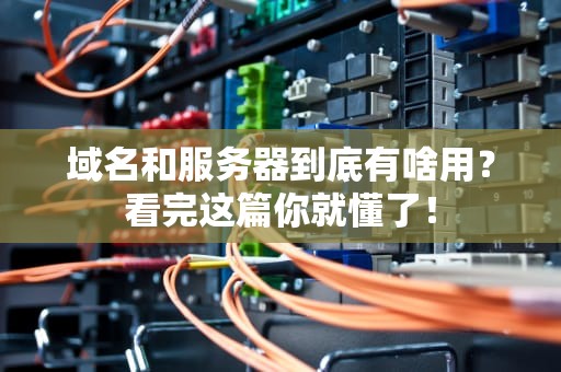 域名和服务器到底有啥用？看完这篇你就懂了！