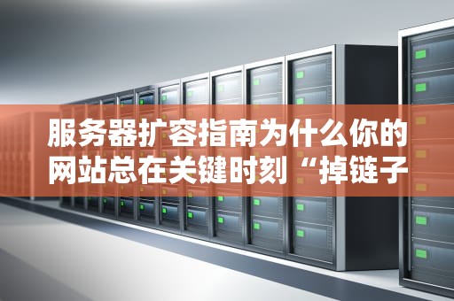服务器扩容指南为什么你的网站总在关键时刻“掉链子”？