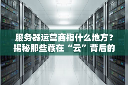 服务器运营商指什么地方？揭秘那些藏在“云”背后的神秘大佬！