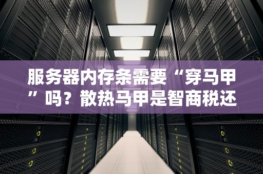 服务器内存条需要“穿马甲”吗？散热马甲是智商税还是黑科技？