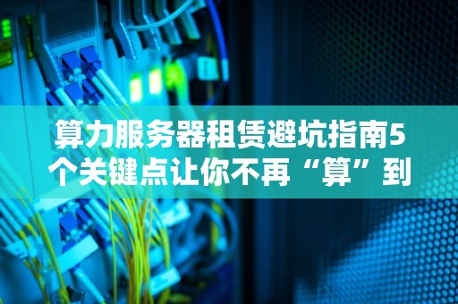 算力服务器租赁避坑指南5个关键点让你不再“算”到怀疑人生！