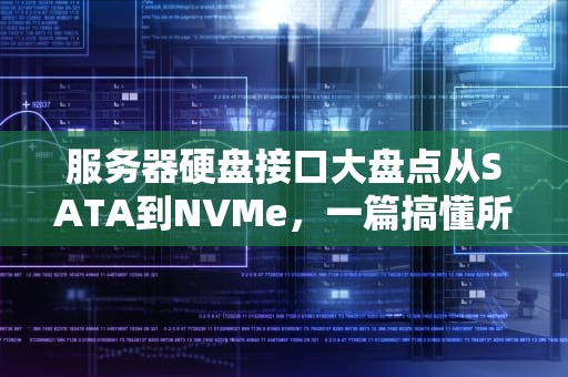 服务器硬盘接口大盘点从SATA到NVMe，一篇搞懂所有硬盘插口！