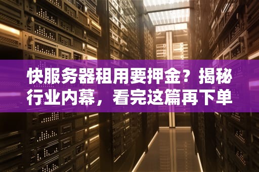 快服务器租用要押金？揭秘行业内幕，看完这篇再下单！