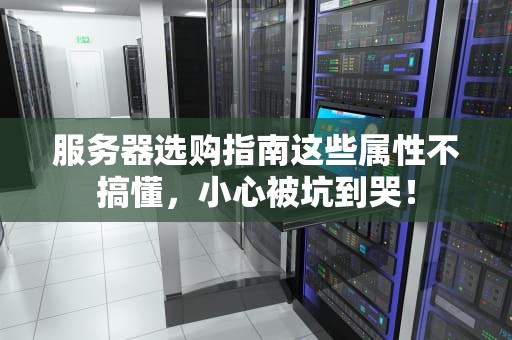 服务器选购指南这些属性不搞懂，小心被坑到哭！