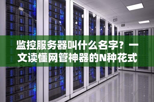 监控服务器叫什么名字？一文读懂网管神器的N种花式称呼！