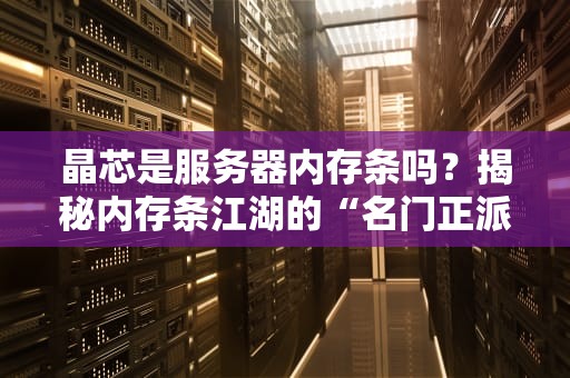 晶芯是服务器内存条吗？揭秘内存条江湖的“名门正派”与“隐世高手”