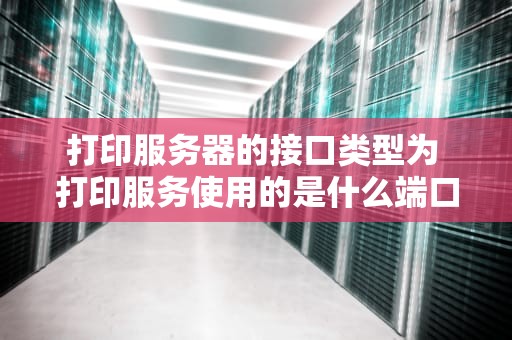 打印服务器的接口类型为 打印服务使用的是什么端口