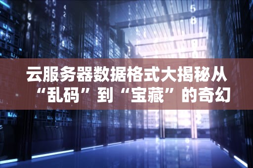 云服务器数据格式大揭秘从“乱码”到“宝藏”的奇幻之旅