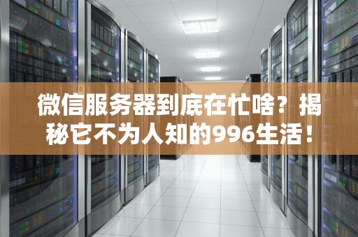 微信服务器到底在忙啥？揭秘它不为人知的996生活！