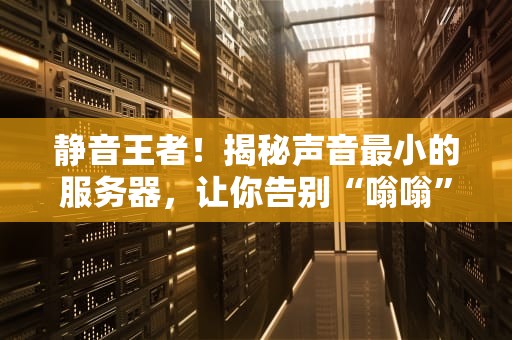 静音王者！揭秘声音最小的服务器，让你告别“嗡嗡”烦恼