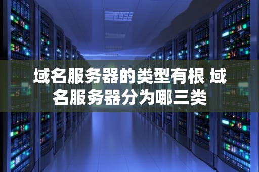 域名服务器的类型有根 域名服务器分为哪三类