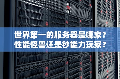世界第一的服务器是哪家？性能怪兽还是钞能力玩家？