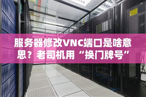 服务器修改VNC端口是啥意思？老司机用“换门牌号”给你讲明白！