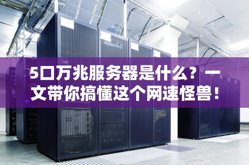 5口万兆服务器是什么？一文带你搞懂这个网速怪兽！