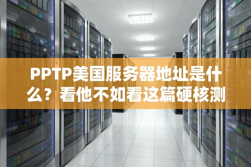 PPTP美国服务器地址是什么？看他不如看这篇硬核测评！