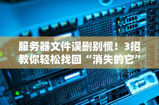 服务器文件误删别慌！3招教你轻松找回“消失的它”