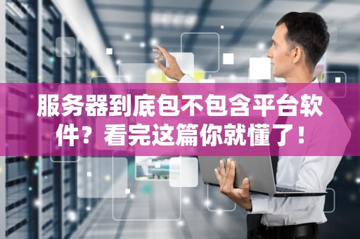 服务器到底包不包含平台软件？看完这篇你就懂了！