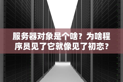 服务器对象是个啥？为啥程序员见了它就像见了初恋？
