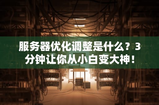 服务器优化调整是什么？3分钟让你从小白变大神！