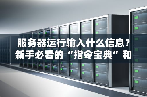 服务器运行输入什么信息？新手必看的“指令宝典”和避坑指南！