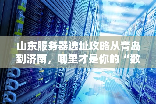 山东服务器选址攻略从青岛到济南，哪里才是你的“数据港湾”？