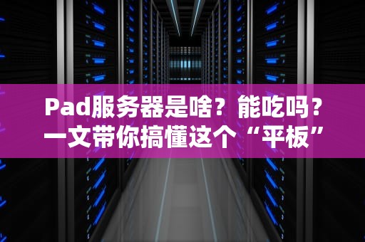 Pad服务器是啥？能吃吗？一文带你搞懂这个“平板”家族的硬核成员！