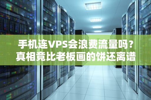 手机连VPS会浪费流量吗？真相竟比老板画的饼还离谱！
