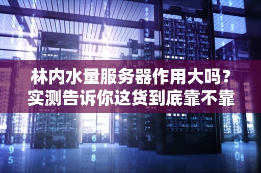 林内水量服务器作用大吗？实测告诉你这货到底靠不靠谱！