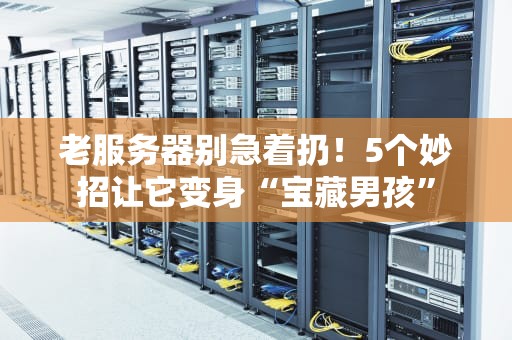 老服务器别急着扔！5个妙招让它变身“宝藏男孩”