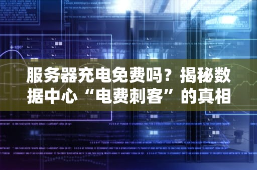服务器充电免费吗？揭秘数据中心“电费刺客”的真相！