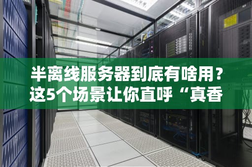 半离线服务器到底有啥用？这5个场景让你直呼“真香”！