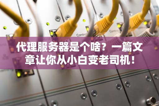 代理服务器是个啥？一篇文章让你从小白变老司机！