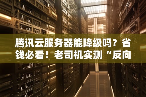 腾讯云服务器能降级吗？省钱必看！老司机实测“反向升级”骚操作