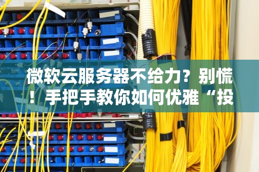 微软云服务器不给力？别慌！手把手教你如何优雅“投诉”微软Azure！
