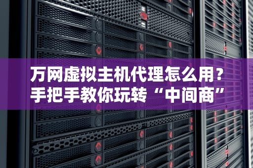 万网虚拟主机代理怎么用？手把手教你玩转“中间商”的骚操作！