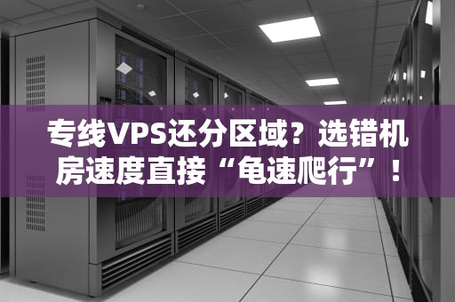 专线VPS还分区域？选错机房速度直接“龟速爬行”！老司机实测避坑指南