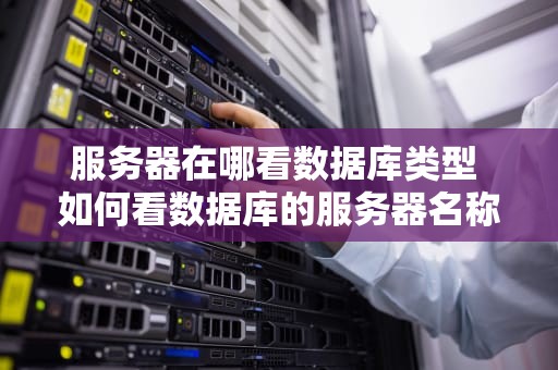服务器在哪看数据库类型 如何看数据库的服务器名称